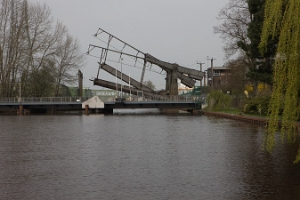 Zweigleisige Klappbrücke Papenburg Sielkanal