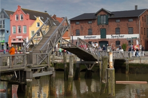Klapp Brücke Husum Binnenhafen